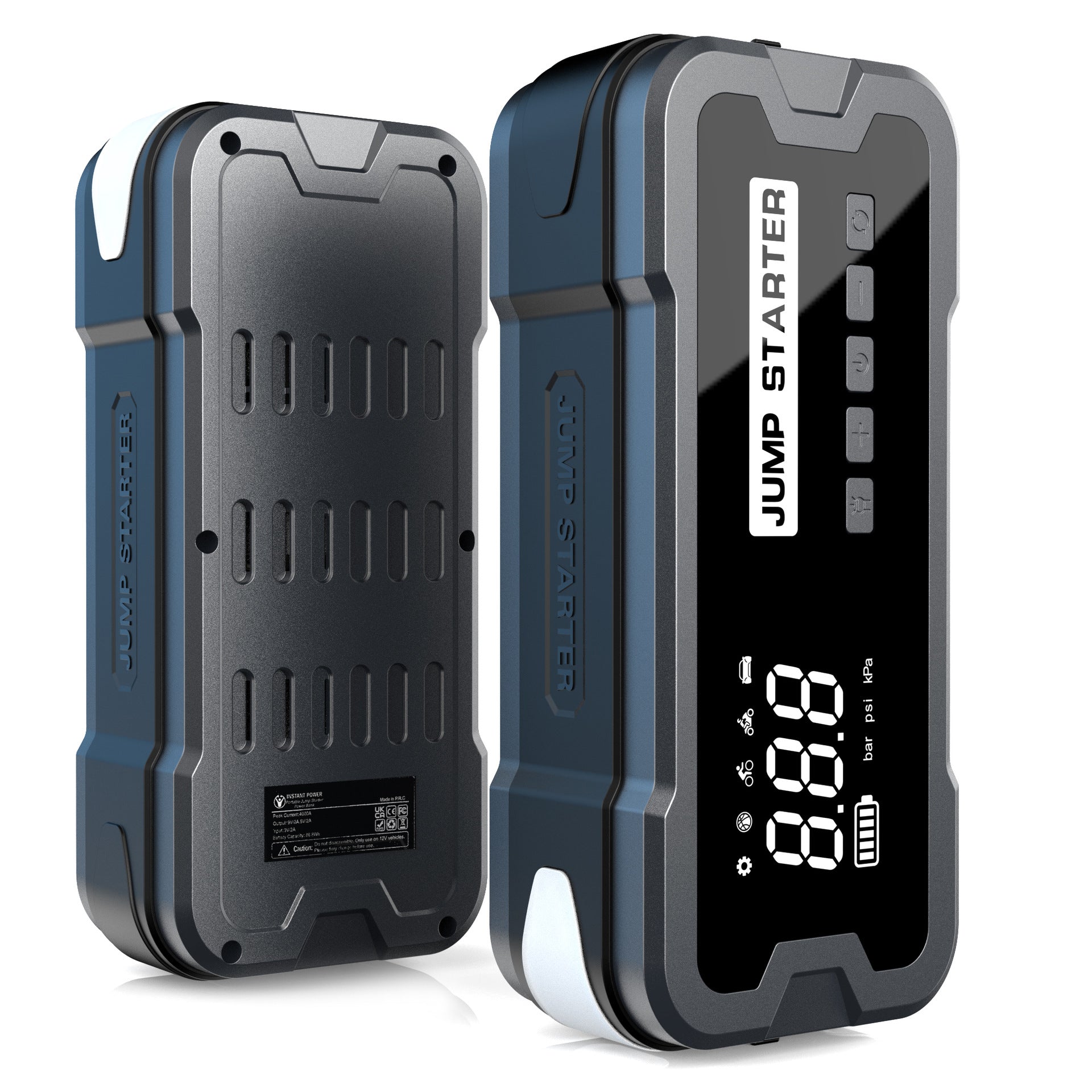 Popular cross-border car emergency jump starter models: large capacity air pump and ignition combo