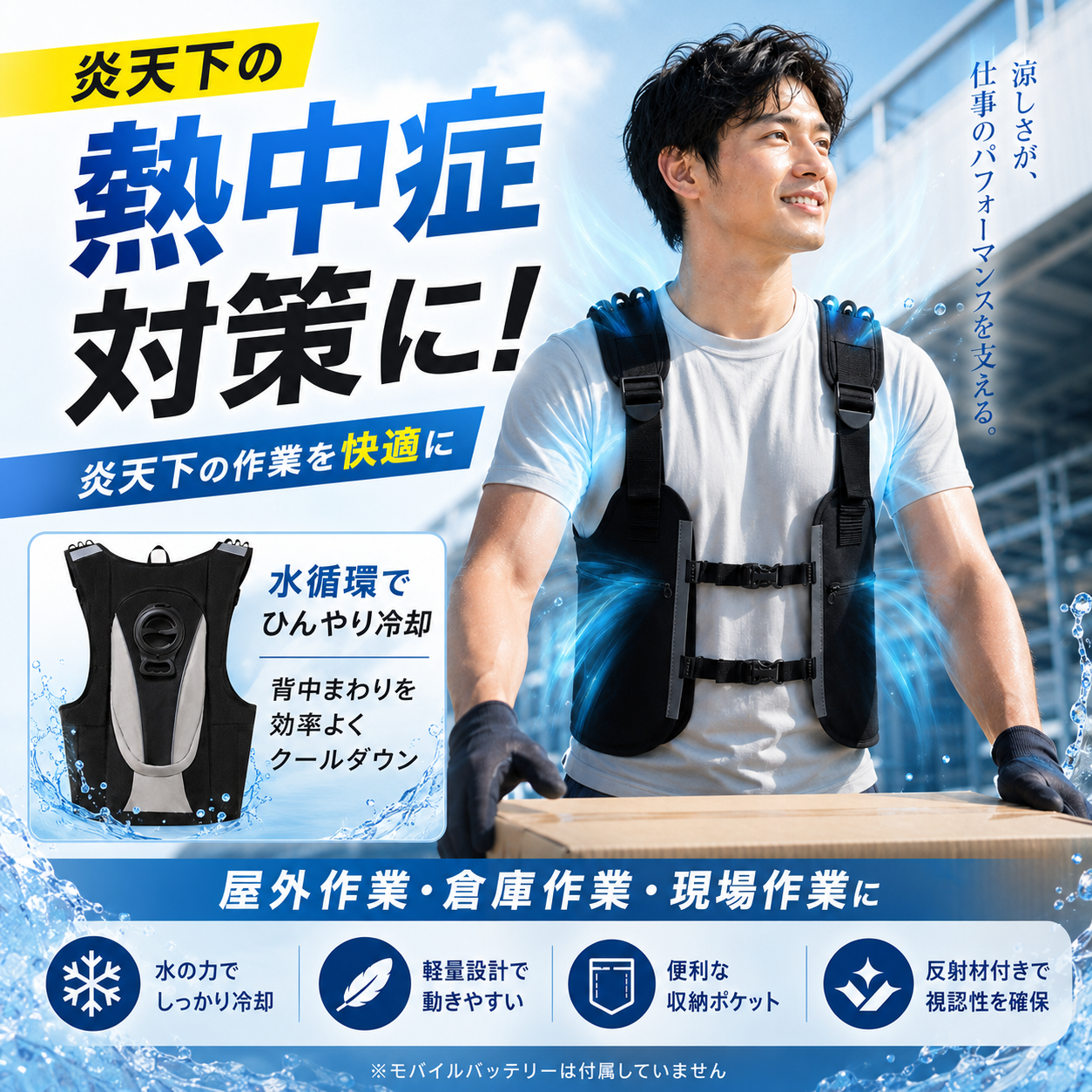 AquaCore™ 水冷ベスト